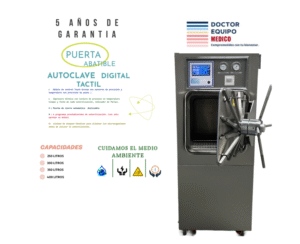 Autoclave digital Puerta Abatible