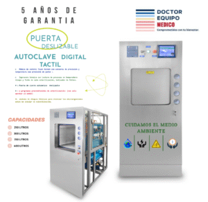 Autoclave  puerta deslizable Digital Tactil